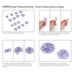 Sizzix tira decorativa flor plegada SIZZIX CENTROARTESANO