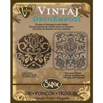 Vintaj Sizzix troquel peque±o Rosas del nouveau SIZZIX CENTROARTESANO