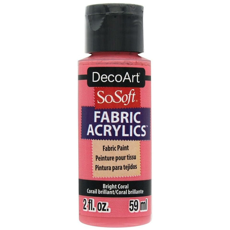 Pintura tela sosoft 59ml DSS110 Coral brillante SOSOFT CENTROARTESANO