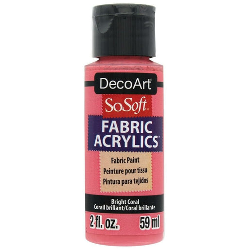 Pintura tela sosoft 59ml DSS110 Coral brillante SOSOFT CENTROARTESANO