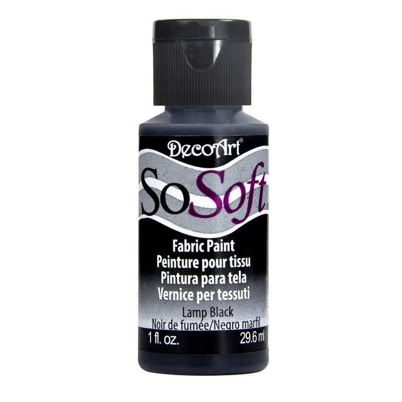 Pintura tela sosoft DSS024 lamp black DECOART CENTROARTESANO