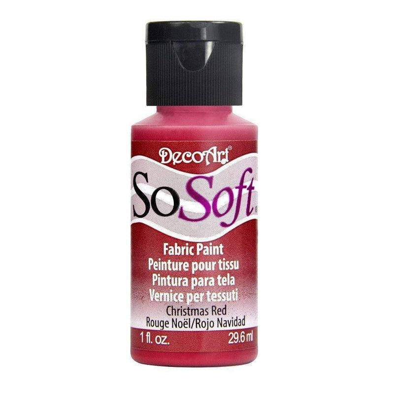Pintura tela sosoft DSS025 chrismas red DECOART CENTROARTESANO