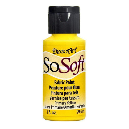 Pintura tela sosoft DSS037 amarillo primario DECOART CENTROARTESANO