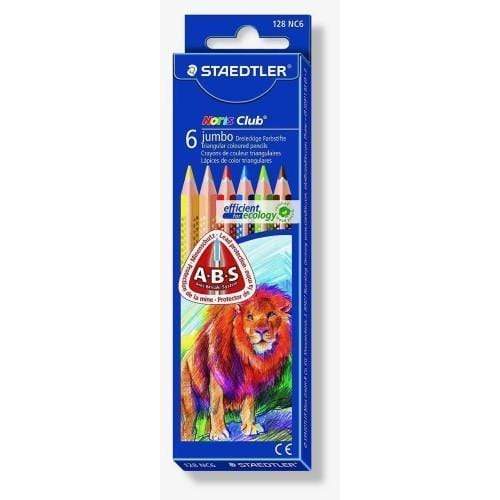 Staedtler Lapices triangulares jumbo 6 colores STAEDLER CENTROARTESANO