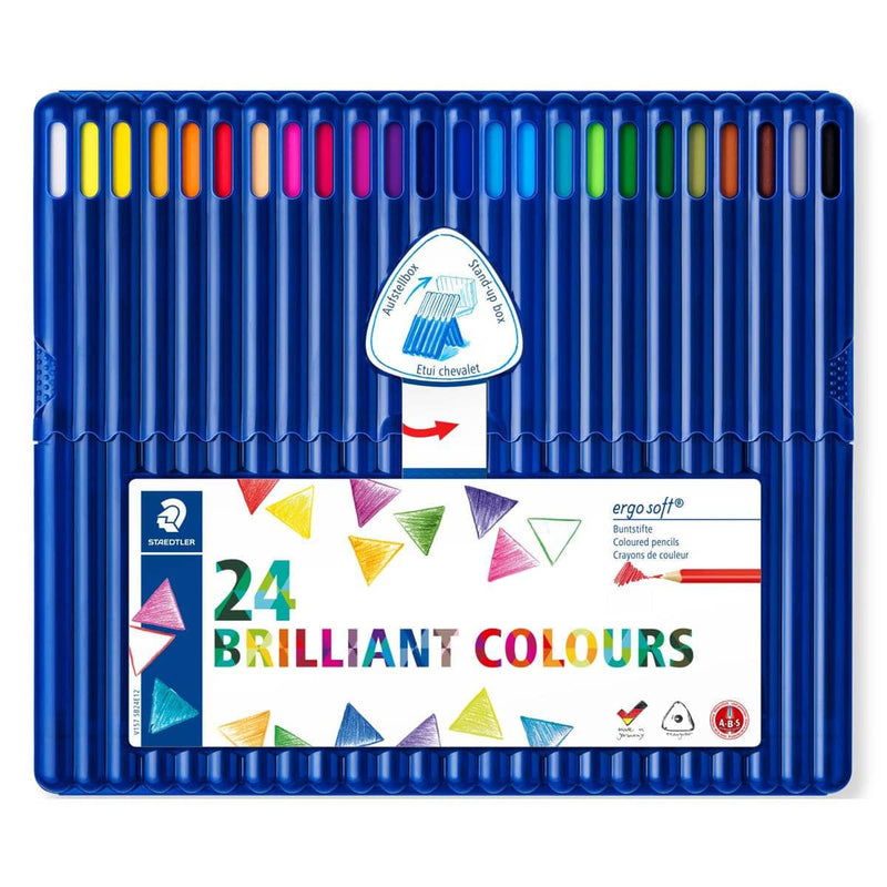 Staedtler lapices ergo soft 24 colores brillantes STAEDTLER CENTROARTESANO
