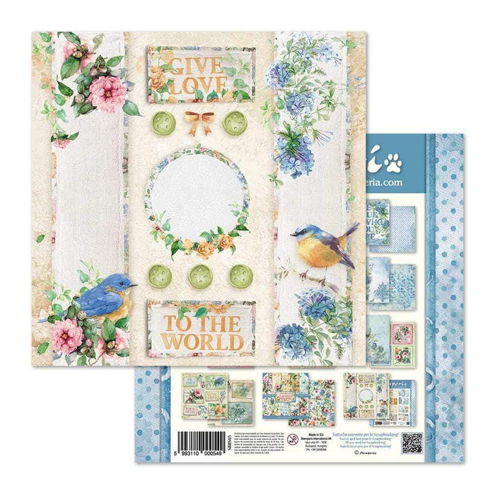 Stamperia block paper 10 hojas 8x8 SBBS05 flowers for you STAMPERIA CENTROARTESANO