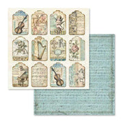 Stamperia block paper 10 hojas SBBL48 music STAMPERIA CENTROARTESANO