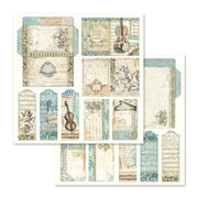 Stamperia block paper 10 hojas SBBL48 music STAMPERIA CENTROARTESANO