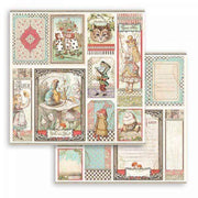 Stamperia block paper 10 hojas SBBL93 Alice Through the looking glass STAMPERIA CENTROARTESANO