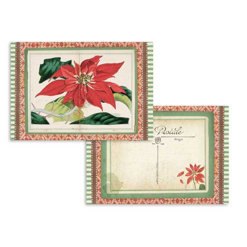 Stamperia block paper 24 hojas 11.4x16.5 SBBPC06 winter botanic STAMPERIA CENTROARTESANO