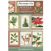Stamperia block paper 24 hojas 11.4x16.5 SBBPC06 winter botanic STAMPERIA CENTROARTESANO