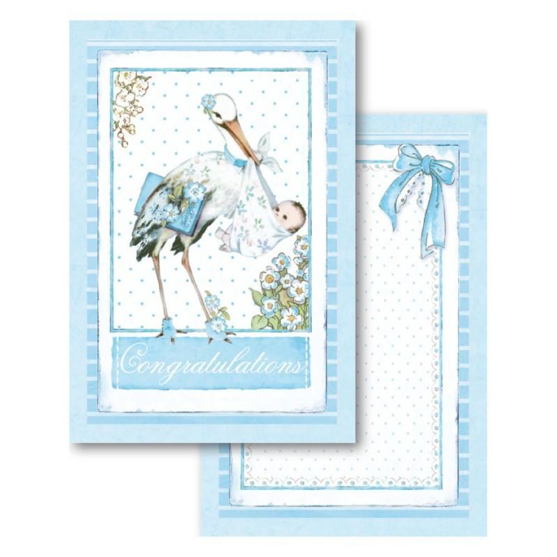 Stamperia block paper 24 hojas SBBPC04 11.4x16.5 baby boy STAMPERIA CENTROARTESANO