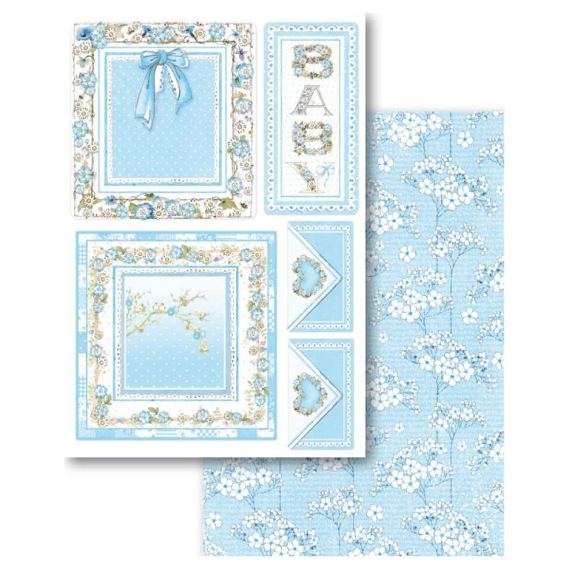 Stamperia block paper 24 hojas SBBPC04 11.4x16.5 baby boy STAMPERIA CENTROARTESANO