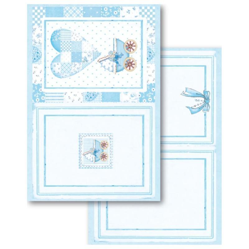 Stamperia block paper 24 hojas SBBPC04 11.4x16.5 baby boy STAMPERIA CENTROARTESANO
