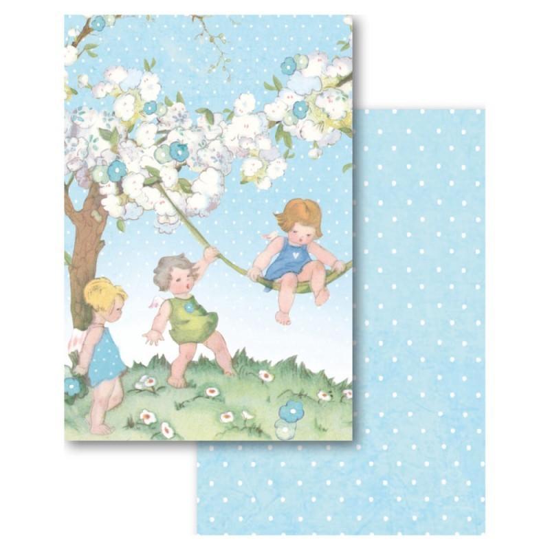 Stamperia block paper 24 hojas SBBPC04 11.4x16.5 baby boy STAMPERIA CENTROARTESANO