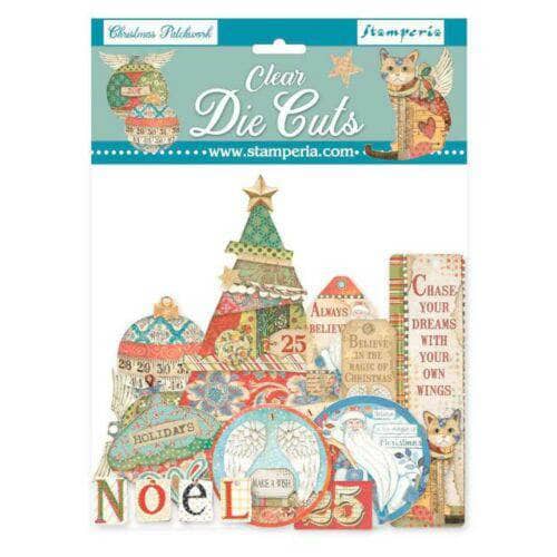 Stamperia Die Cuts Clear DFLDCP08 Christmas Patchwork STAMPERIA CENTROARTESANO