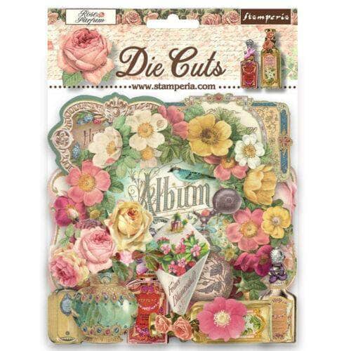 Stamperia Die Cuts DFLDC70 Rose Parfum STAMPERIA CENTROARTESANO