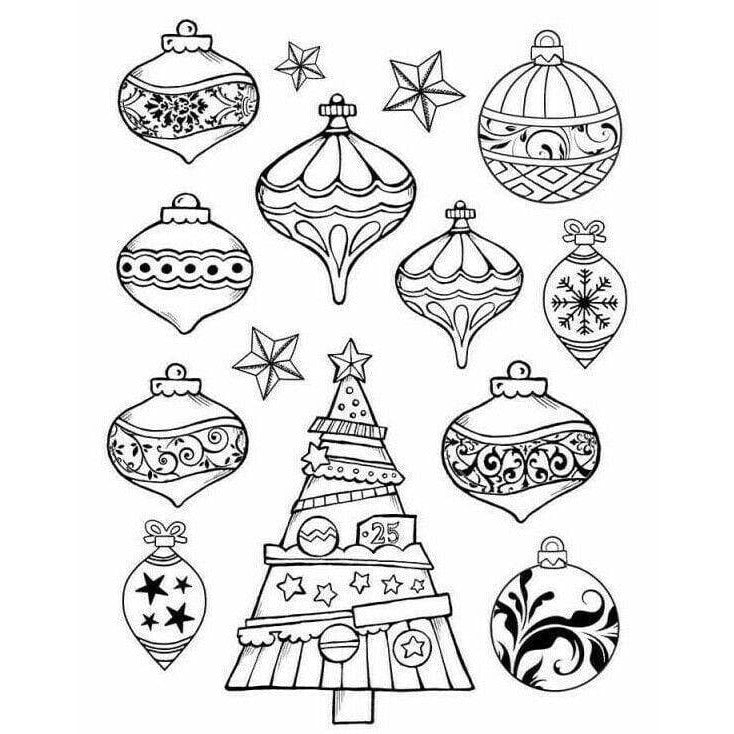 Stamperia maxi moldes pvc flexible 21x29.7 k3pta457 arbol navidad bolas