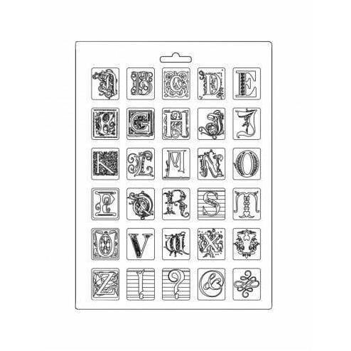 Stamperia maxi moldes pvc flexible 21x29.7 K3PTA480 Abecedario STAMPERIA CENTROARTESANO