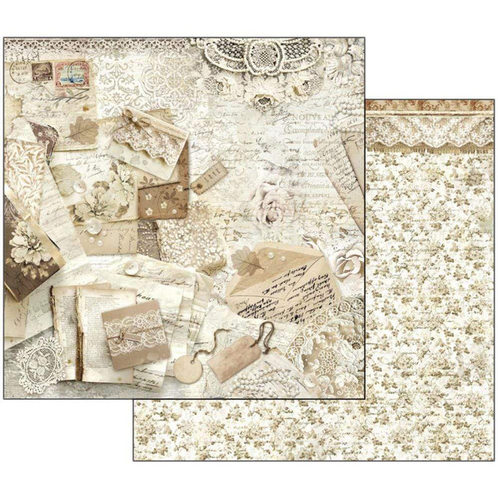 Stamperia papel scrap SBB524 old lace cards and laces STAMPERIA CENTROARTESANO
