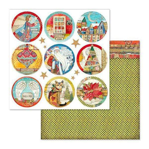 Stamperia papel scrap SBB637 Christmas rounds STAMPERIA CENTROARTESANO