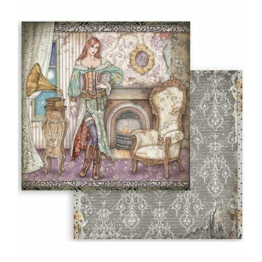 Stamperia papel scrap SBB841 lady vagabond lifestyle gramola STAMPERIA CENTROARTESANO
