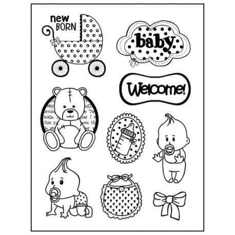 Stamperia sello caucho 14x18 Wtkcc86 baby STAMPERIA CENTROARTESANO