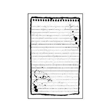 Stamperia sello caucho 7x11 Wtkcc100 bloc notas STAMPERIA CENTROARTESANO