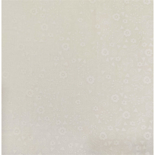 Quilters Basic Perfect Makower100% algodón 1930 flores blancas sobre fondo blanco STOFFABRICS CENTROARTESANO