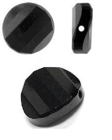 Swarovski bead twist  1ud black onix SWAROSKI CENTROARTESANO