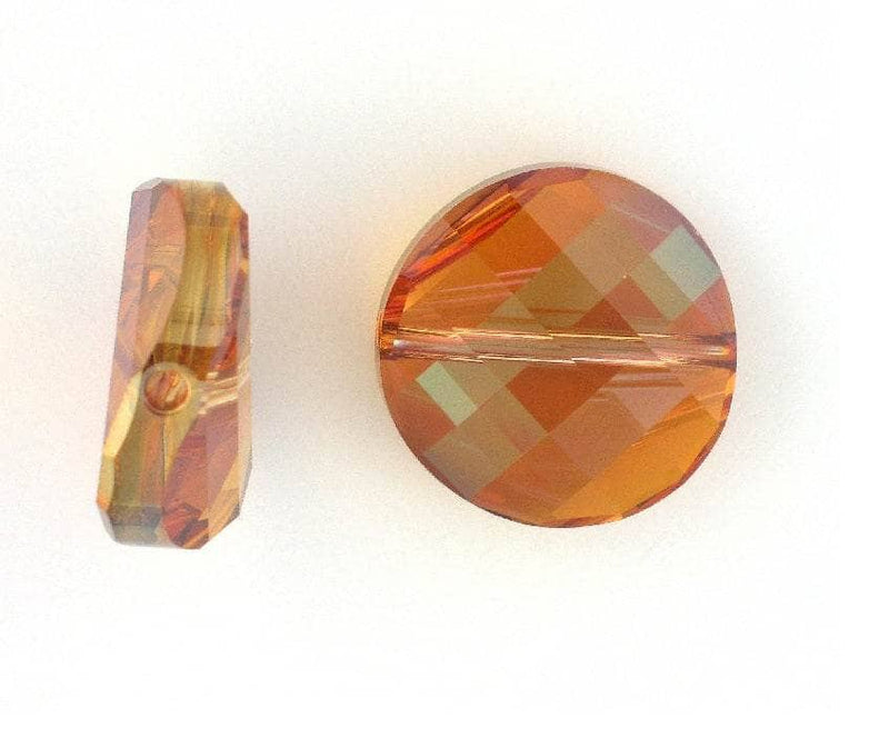 Swarovski bead twist  1ud Cooper 14mm SWAROSKI CENTROARTESANO