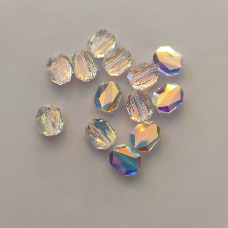 Swarovski Cubist bead 8mm AB Cristal SWAROSKI CENTROARTESANO