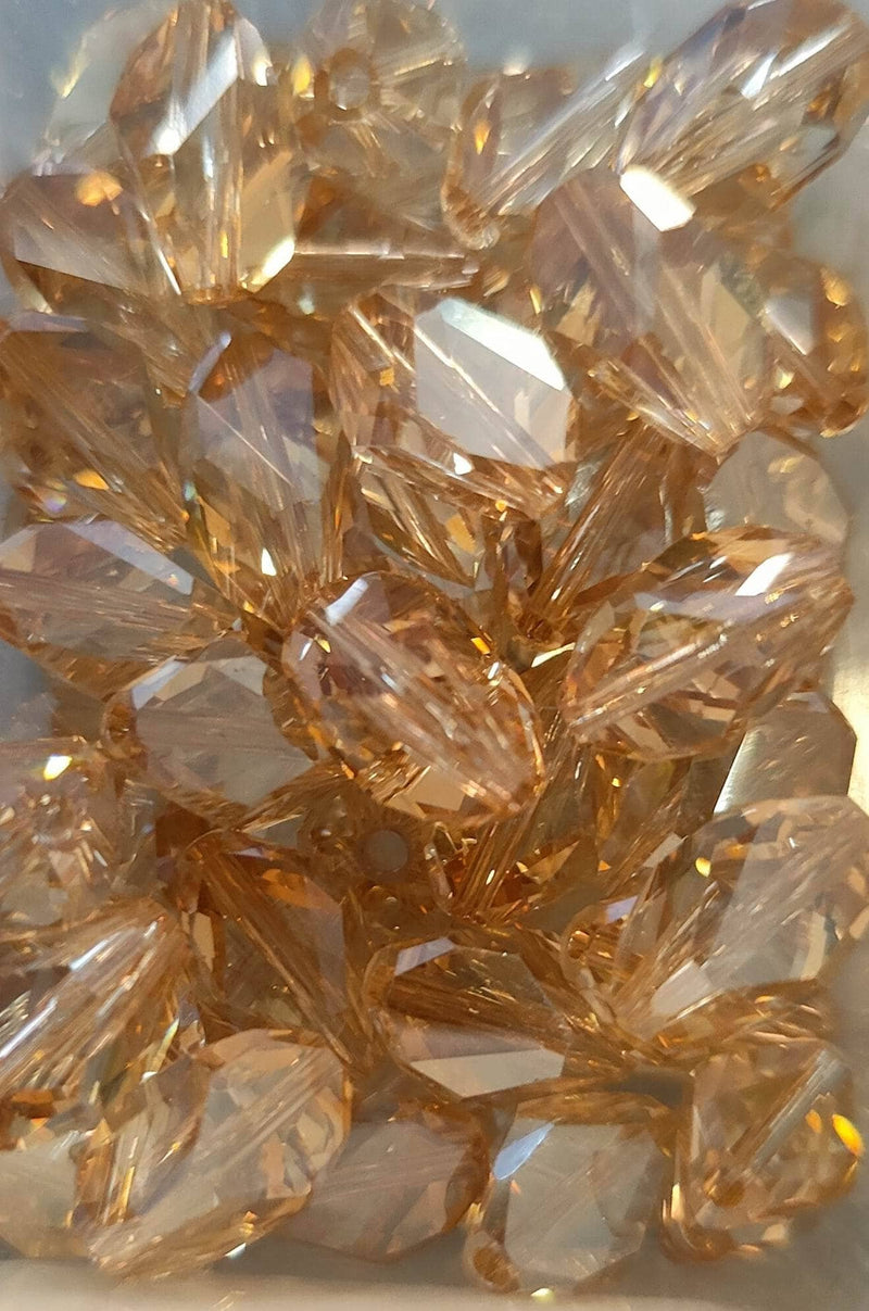 Swarovski Cubist bead 8mm topaz ud SWAROSKI CENTROARTESANO