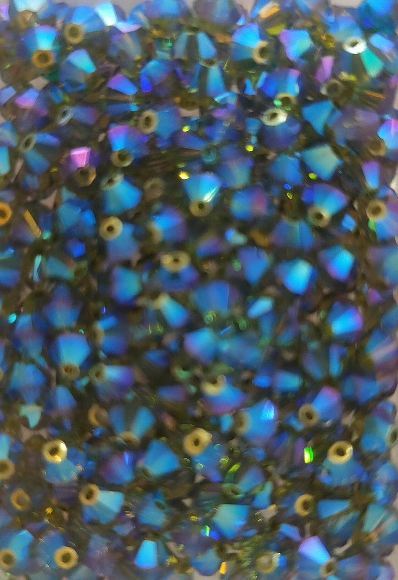 Swarovski tupi 4mm 25ud Olivine AB2B SWAROSKI CENTROARTESANO