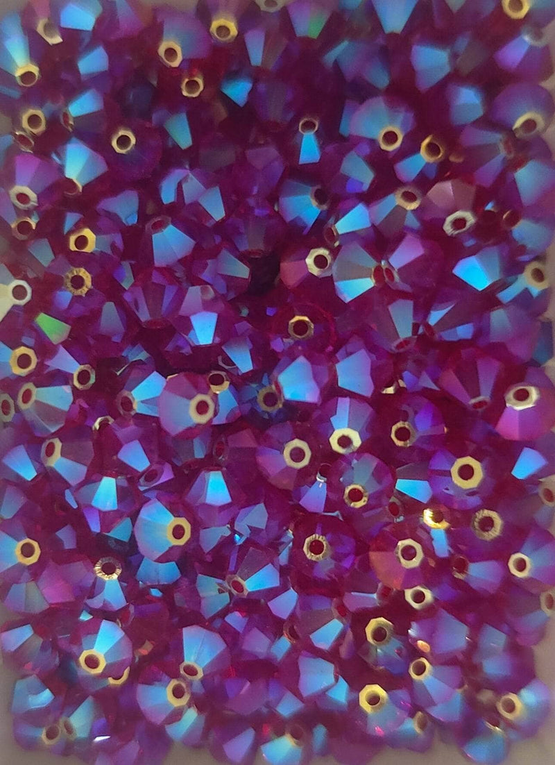 Swarovski tupi 4mm 25ud Siam AB2B SWAROSKI CENTROARTESANO