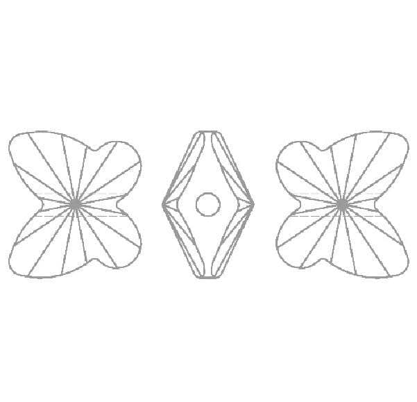 Copia de Swarovski Mariposa bead 8mm ud cristal SWAROVSKI CENTROARTESANO