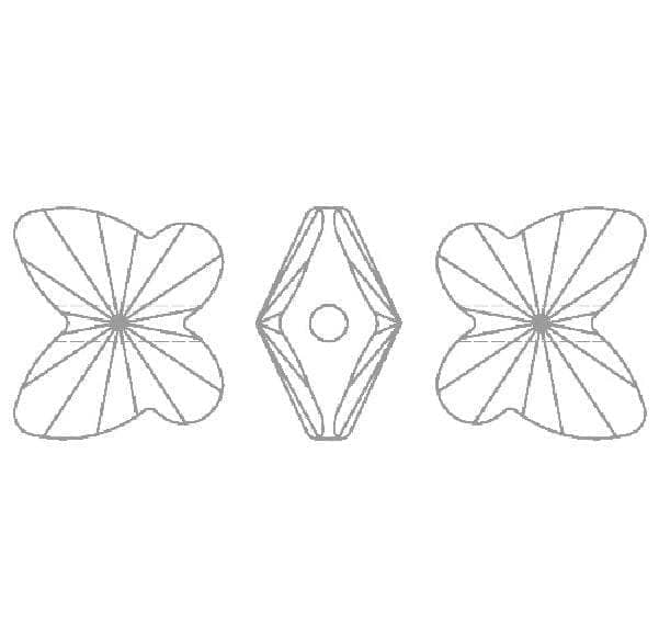 Copia de Swarovski Mariposa bead 8mm ud roja SWAROVSKI CENTROARTESANO