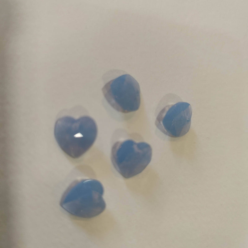 Swarovski corazon 5 unidades 10mm, color blue opac light saphire SWAROVSKI CENTROARTESANO