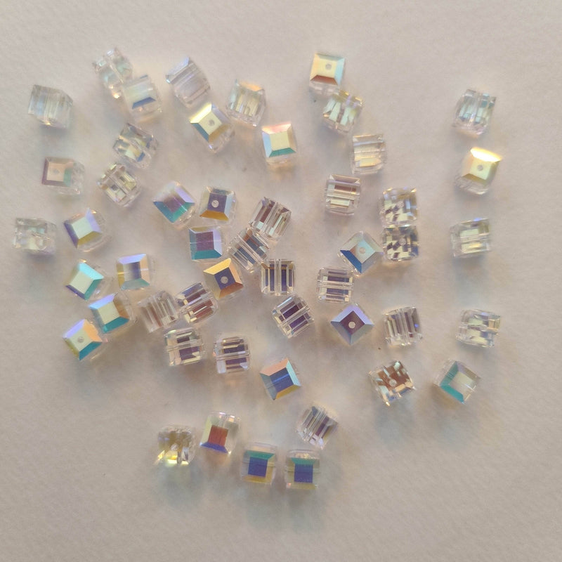 Swarovski  Cubo6mm cristal AB SWAROVSKI CENTROARTESANO