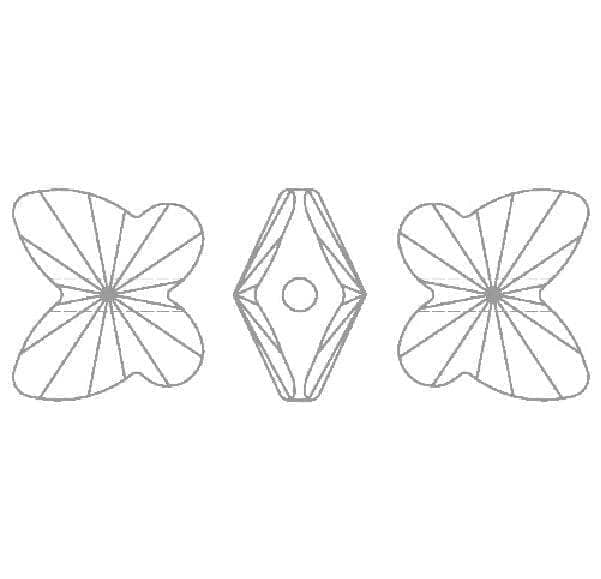 Swarovski Mariposa bead 8mm ud light violete SWAROVSKI CENTROARTESANO