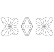 Swarovski Mariposas 10mm Jet SWAROVSKI CENTROARTESANO