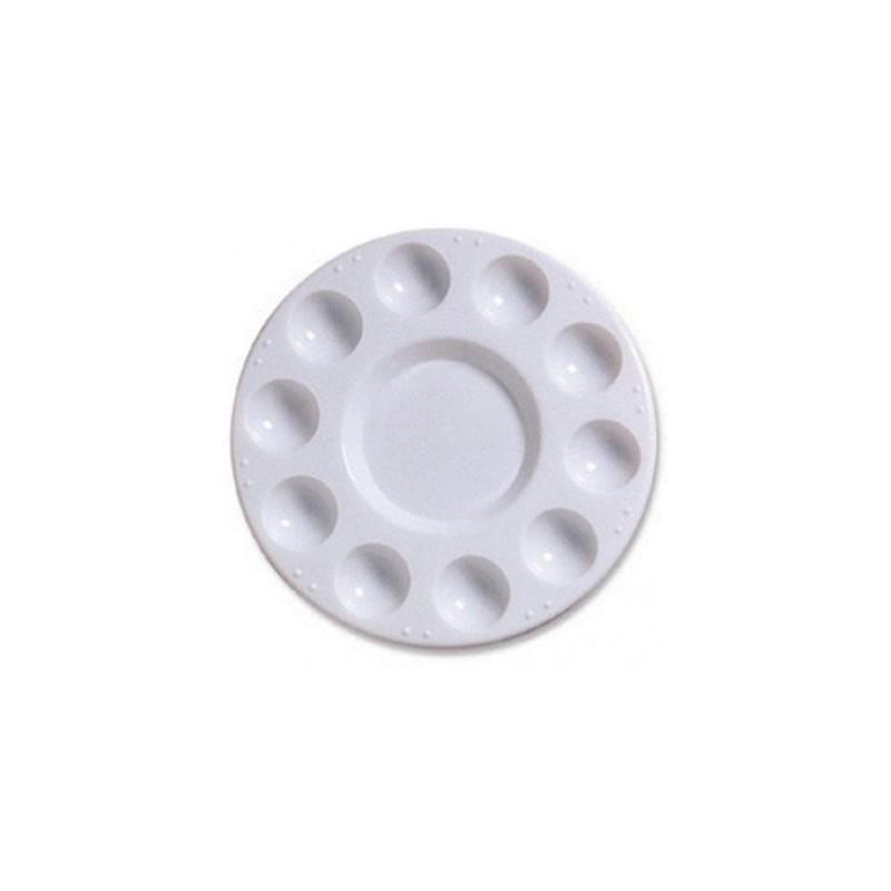 PALETA PLASTICO BLANCA CIRCULAR 10 pocillos TALENS Oferta CENTROARTESANO