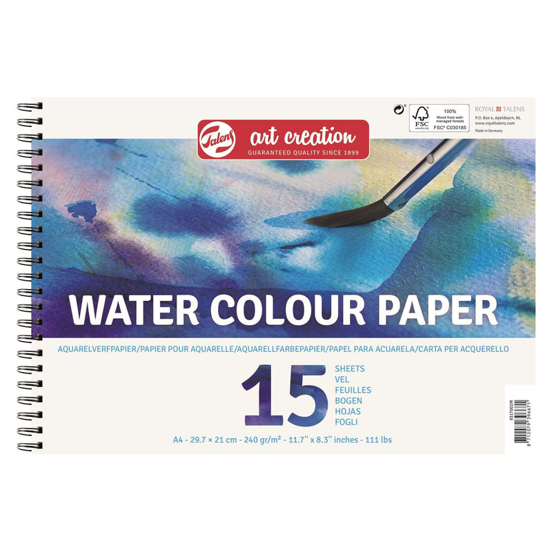 Talens art creation Papel para Acuarela A4 240 g 15 Hojas TALENS Oferta CENTROARTESANO