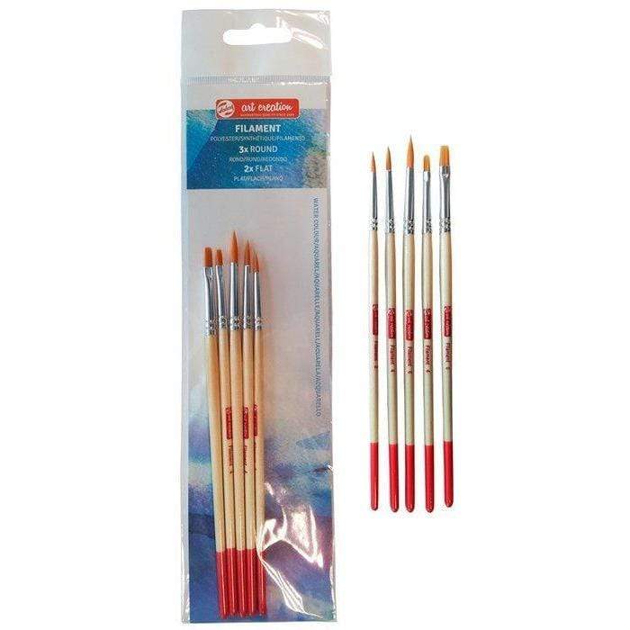 Talens kit pinceles mango corto 5ud 9099136M TALENS Oferta CENTROARTESANO