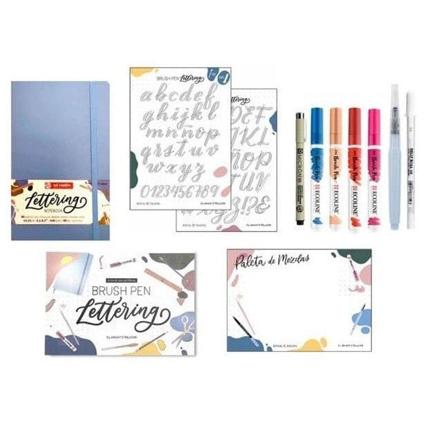 Royal Talens Kit set iniciacion Lettering PO200031 azul TALENS CENTROARTESANO