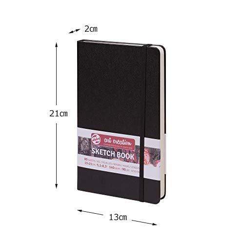 Sketch book Art creation Talens 140gr 13x21cmcm black acid free