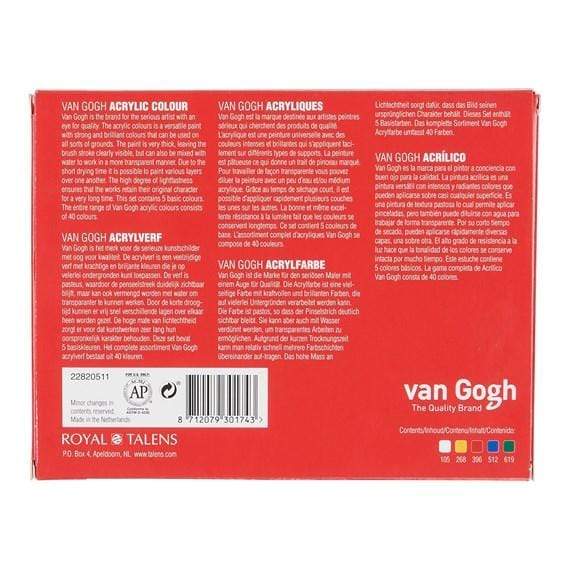 Talens estuche acrilicos Van Gogh 5x40ml 22820511 TALENS CENTROARTESANO