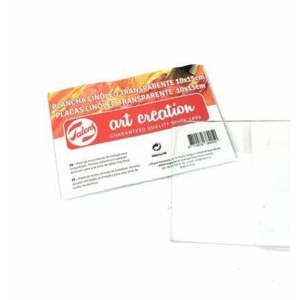 Talens placha de linoleo transparente 10x15cm 2.5mm grosor TALENS CENTROARTESANO