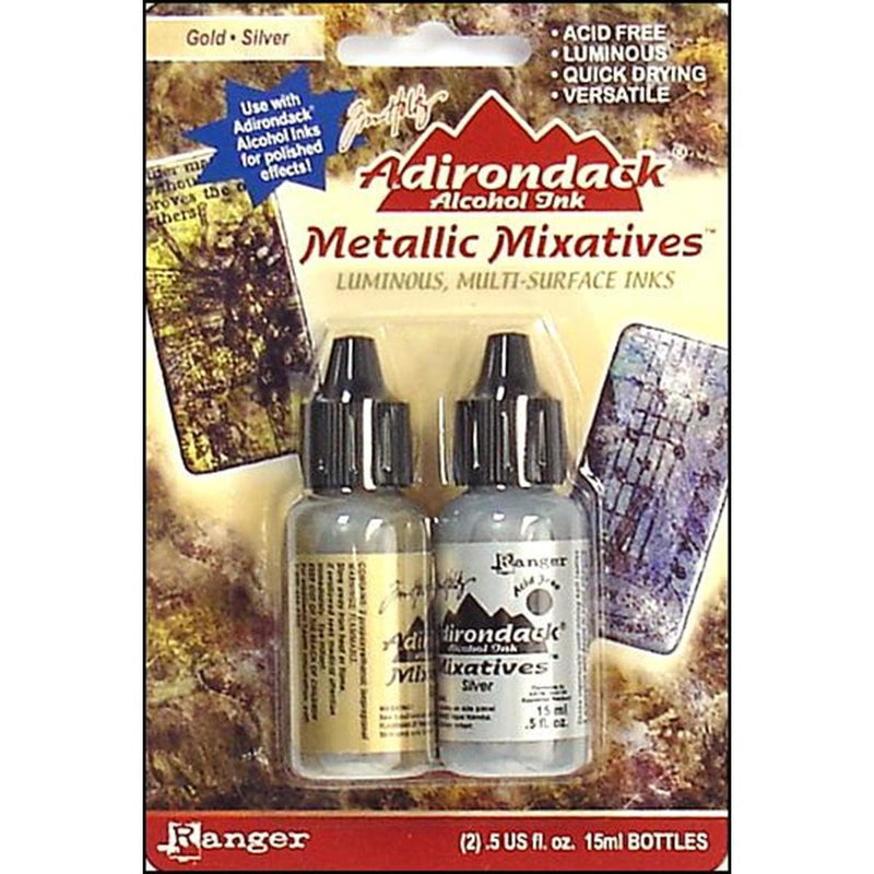 Adirondack metallic mixative kit gold silver TIM HOLTZ CENTROARTESANO