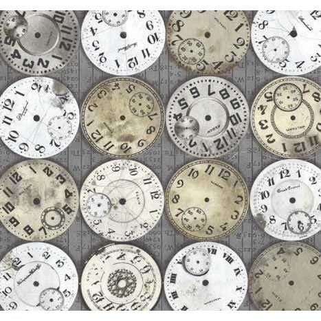 Tela Tim Holtz TIME PIECES TAUPE TIM HOLTZ CENTROARTESANO